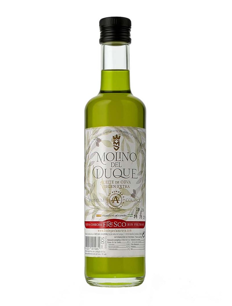 AOVE Molino del Duque Verde "Nueva Cosecha 2025" 500ml (12 Botellas)
