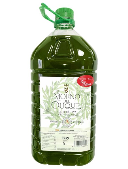 AOVE Molino del Duque Verde "Nueva Cosecha 2025" 5l (3 Botellas)